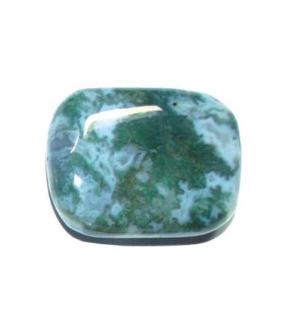 Moss Agate Rectangle Stone 1.6 inch (1x3x4cm) A/A+
