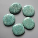 Amazonite Brasil Smooth Stone 1.6 inch (0.8-1 x 3.5-4.5cm) A