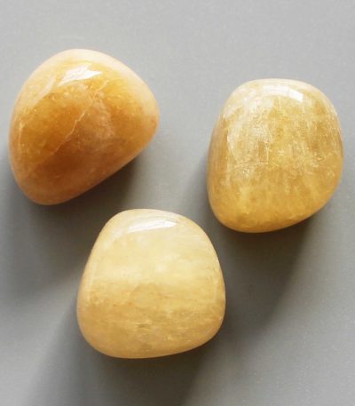 Yellow Fluorite Tumble Stone 1 inch (2-3cm) B