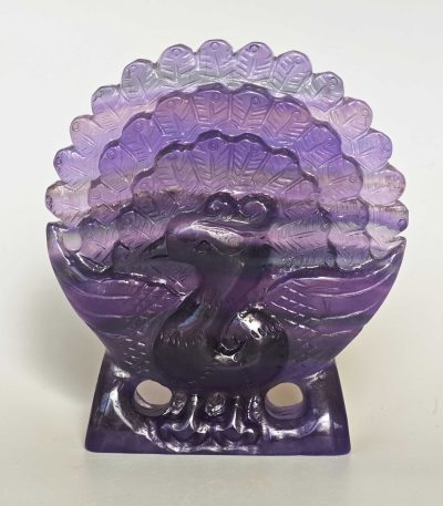 Violet Fluorite Peacock 20/25x85/95x100/110mm A+/AA