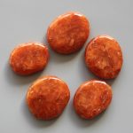 Orange Calcite Brazil Smooth Stone 1.6 inch (0.8-1 x 3.5-4.5cm) A+/AA