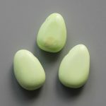 Lemon Chrysoprase Tumble Pendant With Cross Hole 2.5mm 0.8-1.2 inch (2.2-3cm) A