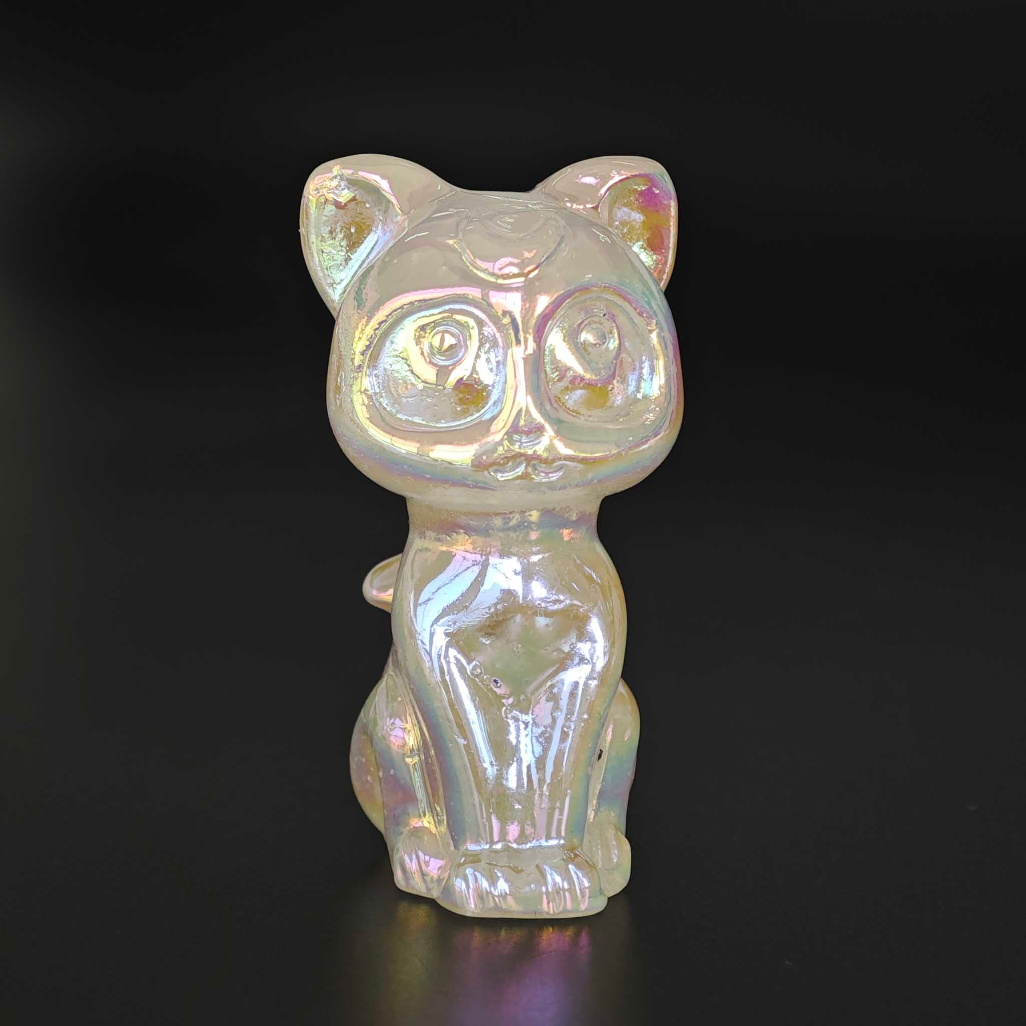 6cffc91aca9d741e5ead3985f09ac873 Crystal Laser AB Rainbow Color Moon Cat 6cm A