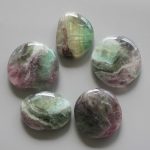 Fluorite With Green Line Smooth Stone 1.6 inch (0.8-1 x 3.5-4.5cm) A/B