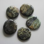 Kambaba Jasper Smooth Stone 1.6 inch (0.8-1 x 3.5-4.5cm) A/B
