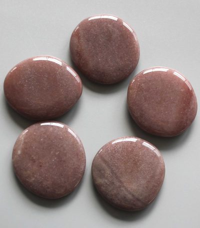 Purple Aventurine Smooth Stone 1.6 inch (0.8-1 x 3.5-4.5cm) A/B