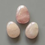 Rose Quartz Laser AB Rainbow Color Tumble Pendant With Cross Hole 2.5mm 0.8-1.2 inch (2.2-3cm) A/B