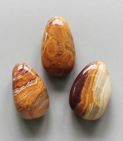 Marble Onyx Tumble Pendant With Cross Hole 2.5mm 0.8-1.2 inch (2.2-3cm) A/B