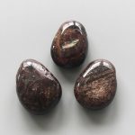 Garnet Tumble Pendant With Cross Hole 2.5mm 0.8-1.2 inch (2.2-3cm) A/B