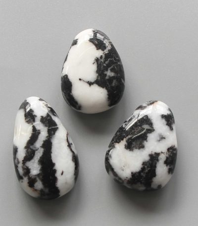 Zebra Jasper Tumble Pendant With Cross Hole 2.5mm 0.8-1.2 inch (2.2-3cm) A
