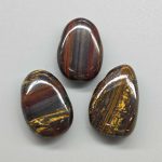 Tiger Iron Australia Tumble Pendant With Cross Hole 2.5mm 0.8-1.2 inch (2.2-3cm) A/A+