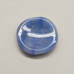 Blue Quartz Freeform Thumb Stone 2-3.1 inch (1.15 x 5-8cm) A