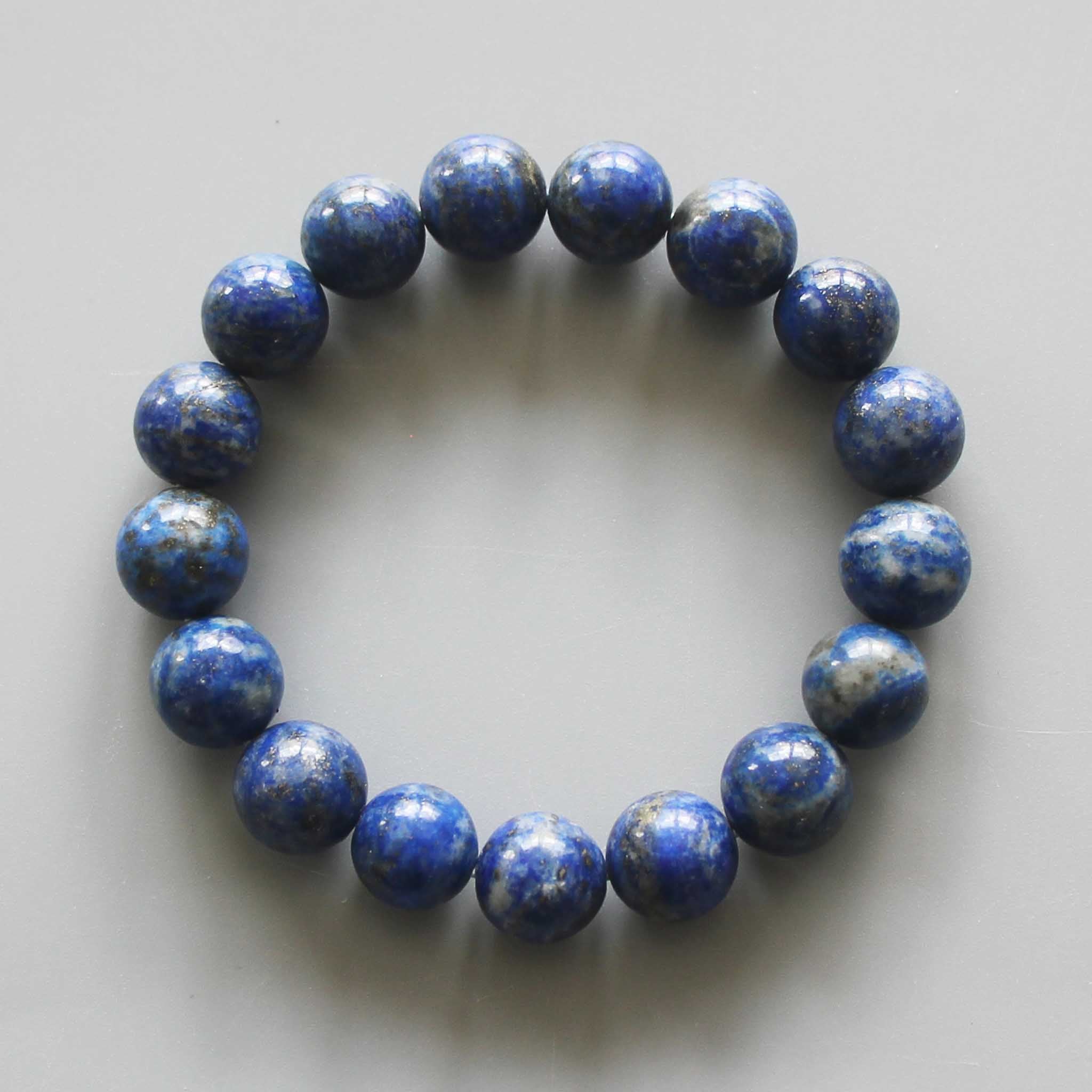 7a8e9bc6014504e9c356329cfe29ebc1-1 Lapis Lazuli Round Bracelet 18cm 12mm A