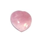 Rose Quartz Heart 1.8 inch (2.5 x 4.5 x 4.5cm) A/A+