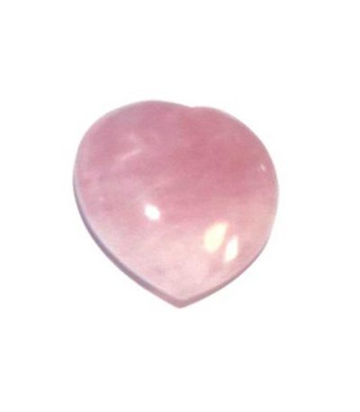 Rose Quartz Heart 1.8 inch (2.5 x 4.5 x 4.5cm) A/A+