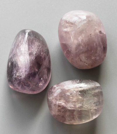 Green Purple Grey With Stripe Fluorite Tumble Stone 1 inch (2-3cm) A/B