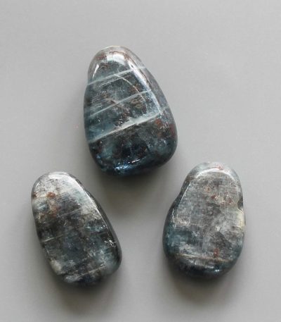 Kyanite Tumble Pendant With Cross Hole 2.5mm 0.8-1.2 inch (2.2-3cm) A