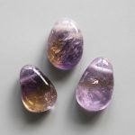 Ametrine Tumble Pendant With Cross Hole 2.5mm 0.8-1.2 inch (2.2-3cm) A/A+