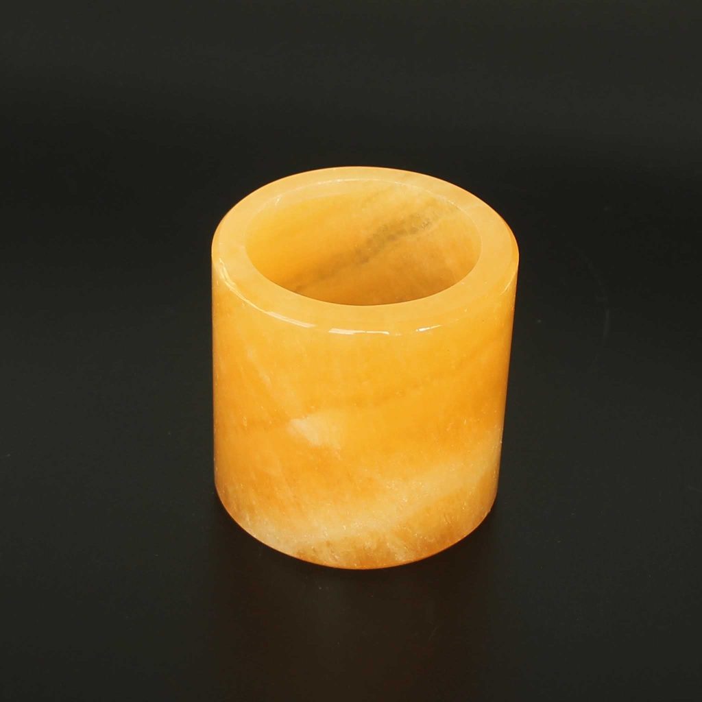 Orange Calcite China Cup 2.4-2.8 inch (6-7cm) A/A+