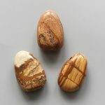Picture Jasper Tumble Pendant With Cross Hole 2.5mm 0.8-1.2 inch (2.2-3cm) A