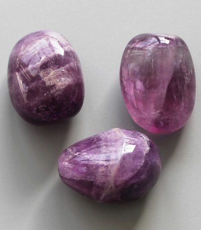 Purple Rainbow Fluorite Tumble Stone 1 inch (2-3cm) A