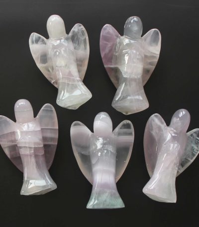 Pink Fluorite Simple Angel 4 inch (10cm) A/A+