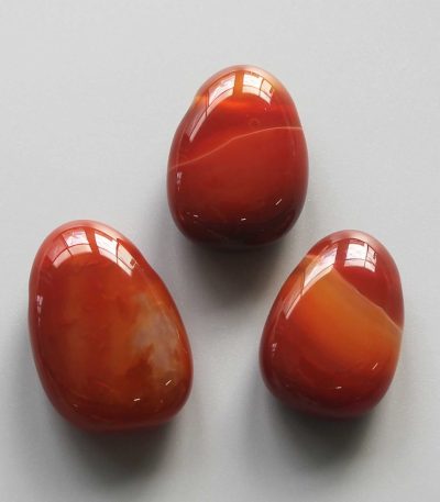 Carnelian Tumble Pendant With Cross Hole 2.5mm 0.8-1.2 inch (2.2-3cm) A