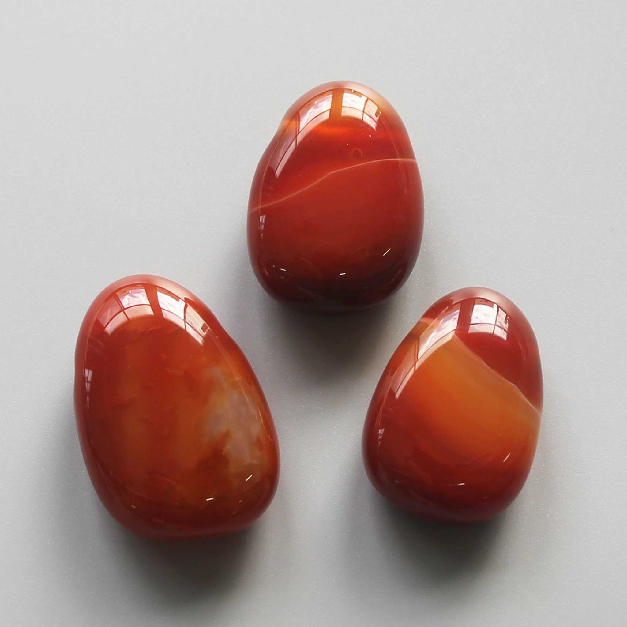 8a84aa2dd5ffa1ea4a92e61a088c2512-1 Carnelian Tumble Pendant With Cross Hole 2.5mm 0.8-1.2 inch (2.2-3cm) A