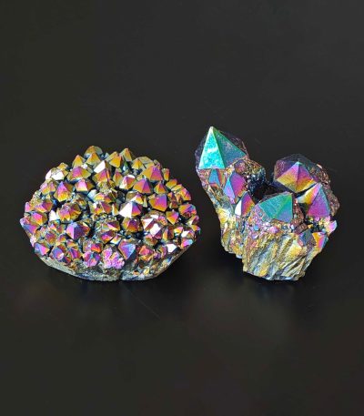 Crystal Laser Deep Rainbow Color Cluster Specimen 0.05-0.5kg/pc A