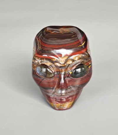 Tiger Iron Australia ET Head P #2 w/Labradorite Eyes 2 inch( 5cm) A
