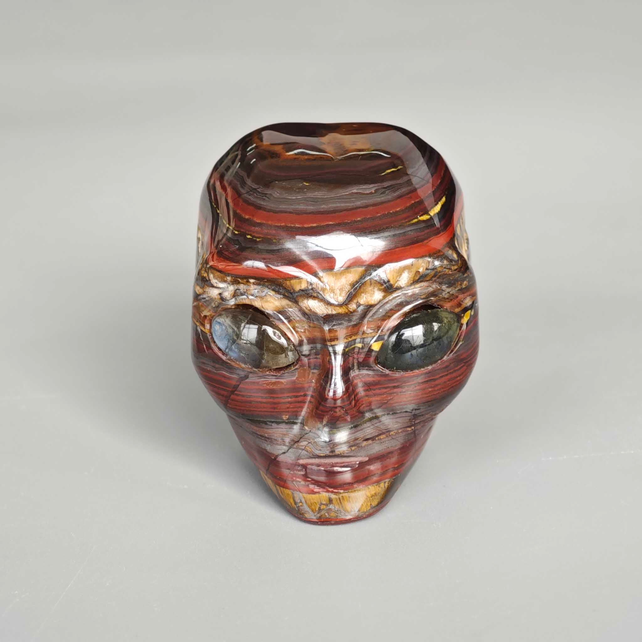 8c1a24b2891c9ab6403264d9a592bbbc Tiger Iron Australia ET Head P #2 w/Labradorite Eyes 2 inch( 5cm) A