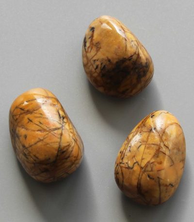 Yellow Jasper No2 Tumble Stone 1 inch (2-3cm) A