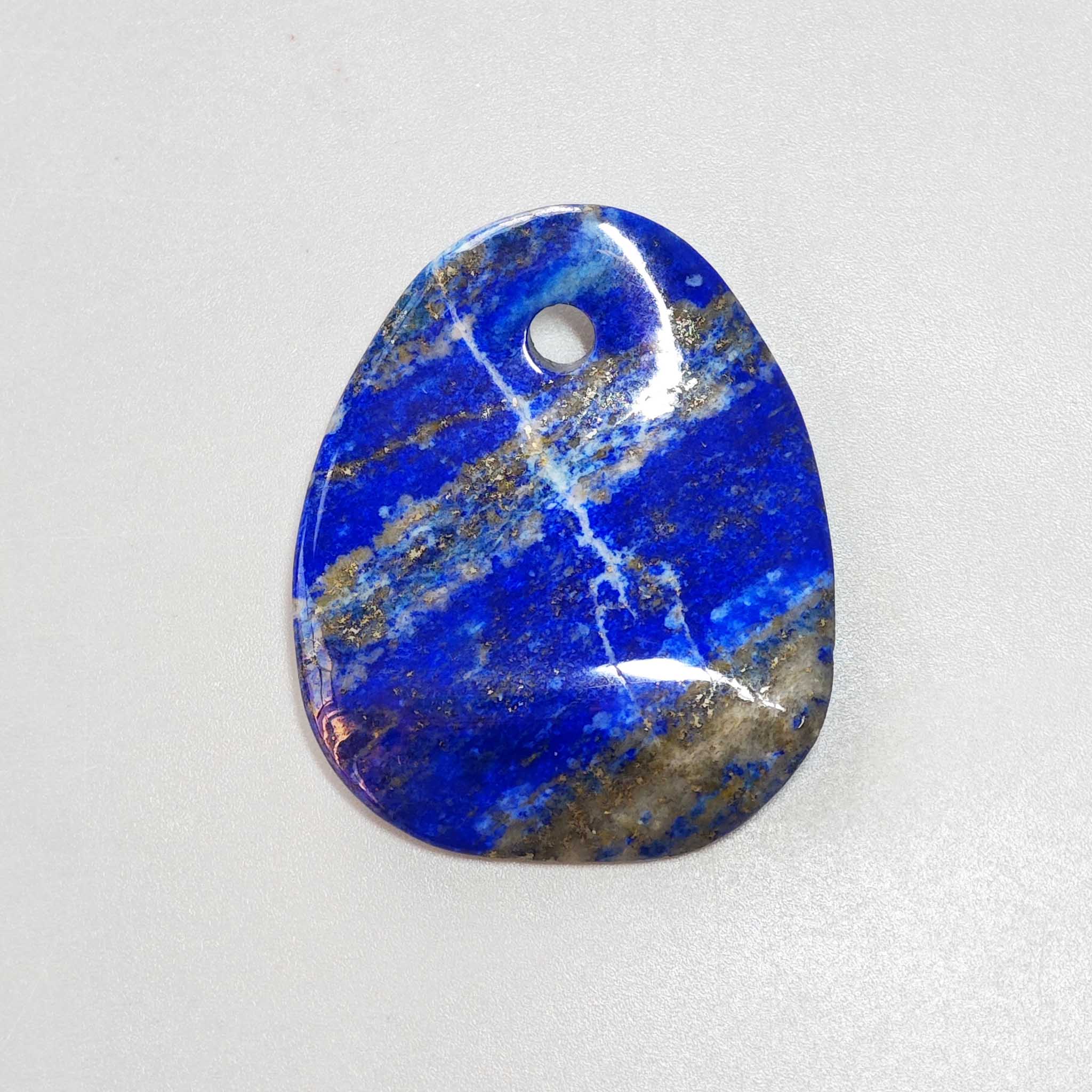 8fdd010383680959c2e2fae8c71c2bed Lapis Lazuli Curve Pendant With Front Hole 1.4-1.8 inch (0.7x3.5-4.5cm) A/A+