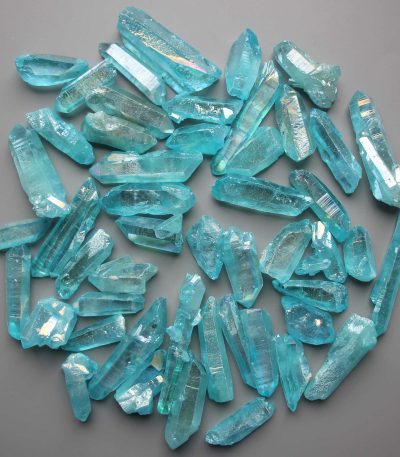 Crystal Laser Aquamarine Color Natural Point Specimen 12/25*40/80mm A/A+