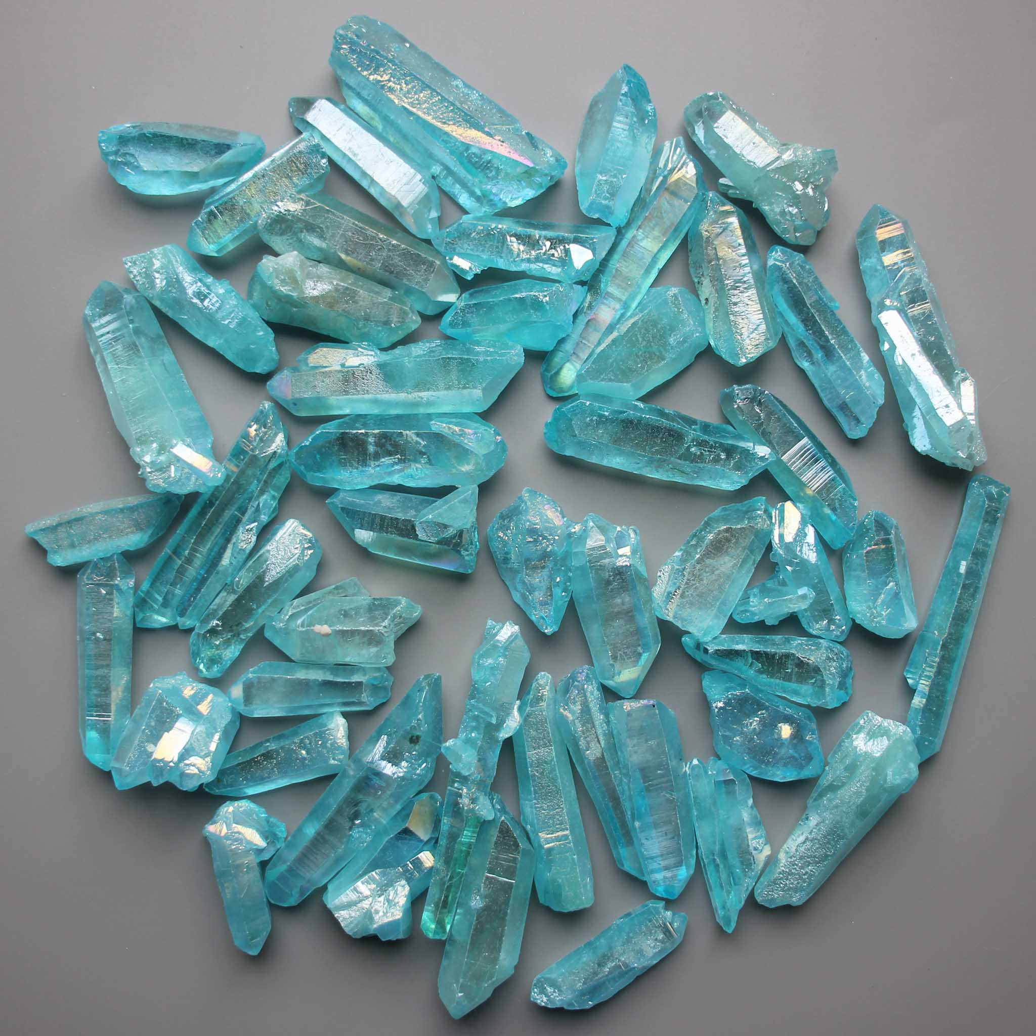 91baaf0ea9a596447d99fdd973669c6e Crystal Laser Aquamarine Color Natural Point Specimen 12/25*40/80mm A/A+