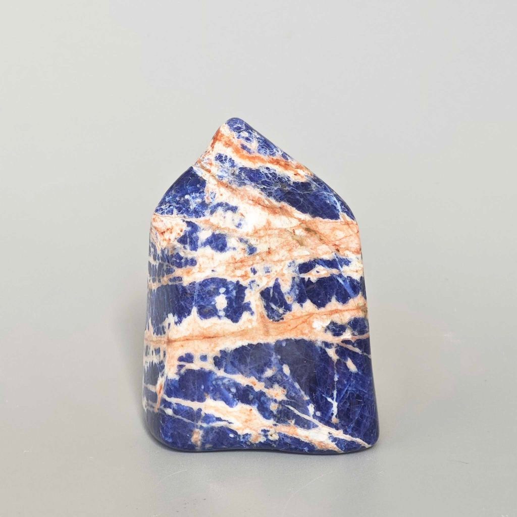 Sodalite Br Concave & Caving Sculpture 250-500g/pc A/B