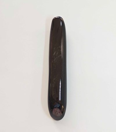 Black Obsidian S Shape Massage Wand 4.5 inch (1.7-2.2 x 10-12.5cm) A