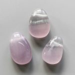 Pink Fluorite Tumble Pendant With Cross Hole 2.5mm 0.8-1.2 inch (2.2-3cm) A+/AA