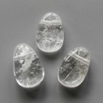 Crystal Tumble Pendant With Cross Hole 2.5mm 0.8-1.2 inch (2.2-3cm) A