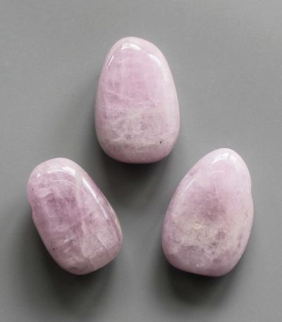 Kunzite Tumble Pendant With Cross Hole 2.5mm 0.8-1.2 inch (2.2-3cm) A