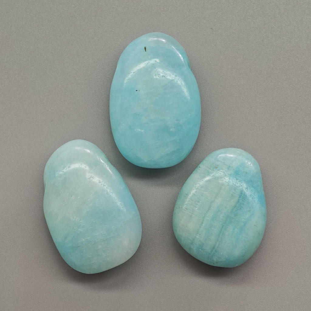 Aragonite Blue China Dyed Tumble Pendant With Cross Hole 2.5mm 0.8-1.2 inch (2.2-3cm) A