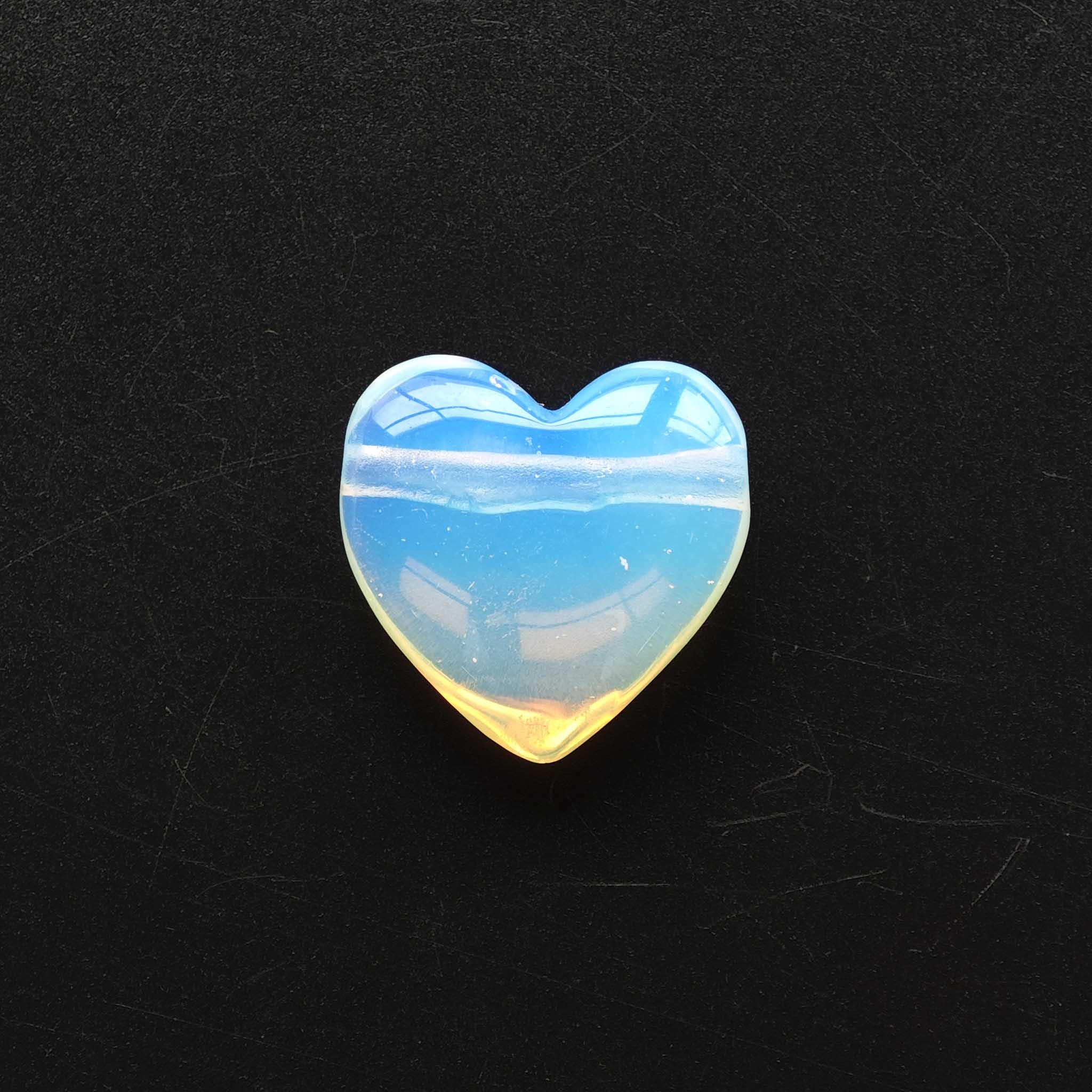 9a7207112708f371bf39a7e8c6401417 Opalite Heart Pendant With Hole 1.2 inch (1.3 x 3 x 3cm) A/A+