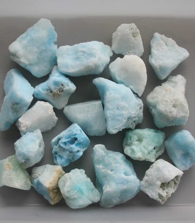 Aragonite Blue China Dyed Rough 30/50mm A/B