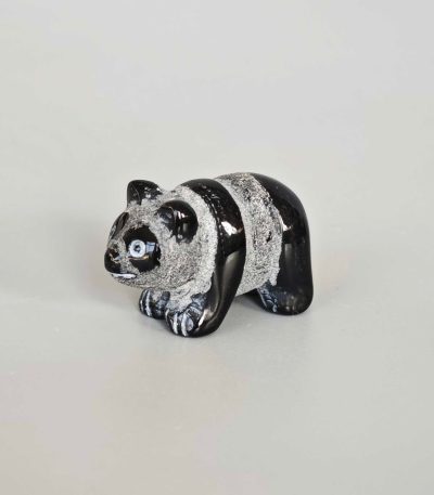 Black Obsidian Standing Panda 40mm A