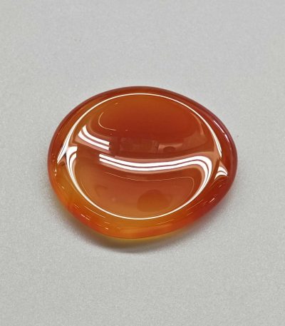 Carnelian Freeform Thumb Stone 2-3.1 inch (1.15 x 5-8cm) A