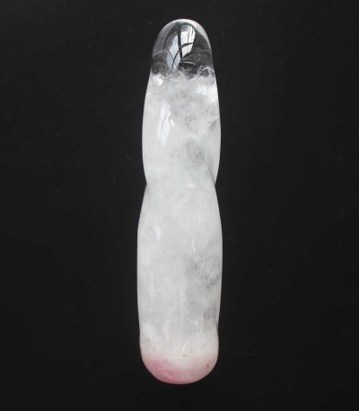 Crystal Twist Massage With Rose Quartz cab 7.1 inch (4.25 x 18cm) A/B
