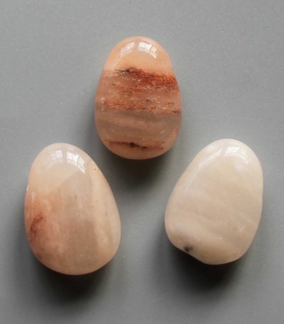 Pink Aventurine Tumble Pendant With Cross Hole 2.5mm 0.8-1.2 inch (2.2-3cm) A/B