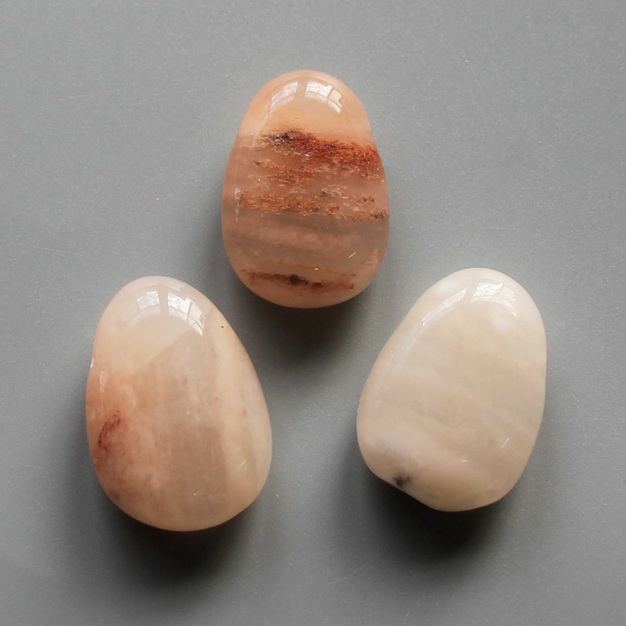 a89d7a0a0975ab5388942c44a7bc8904-1 Pink Aventurine Tumble Pendant With Cross Hole 2.5mm 0.8-1.2 inch (2.2-3cm) A/B