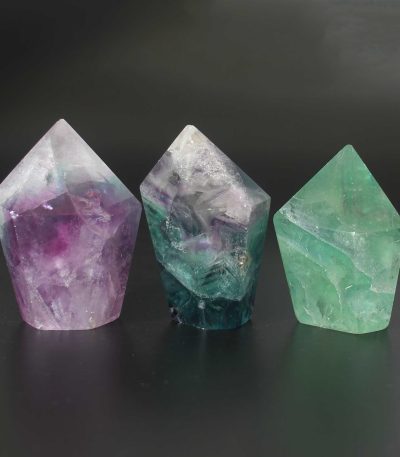 Rainbow Fluorite Flat Bottom Freeform Point 1.2-1.6 inch（3-4.5cm) A/A+