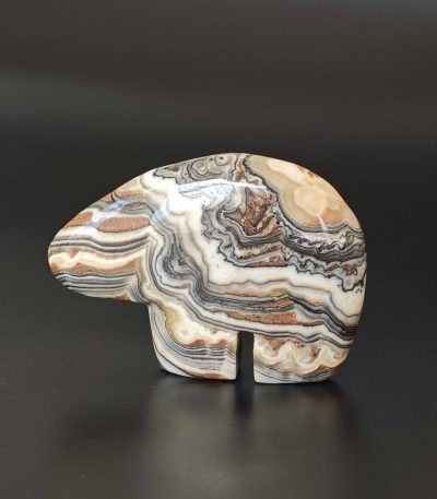 Banded Zebra Jasper Simple Bear 3 inch (7.5cm) A/A+